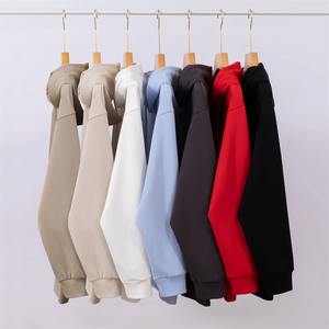 Ventes en gros de sweats à capuche décontractés pour hommes, design personnalisé, hiver, uni, haute qualité, mélange polyester/coton, léger, tissu 300g - Product Image 2