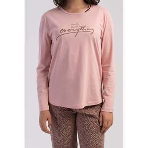 Conjunto de Pijama KADIN P.SUPREM XXL con Cuello Redondo y Mangas Largas, Diseño Ovalado - Rosa - Rosa - Product Image 2