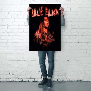 Affiche design moderne Billie Eilish pour utilisation murale - Product Image 1