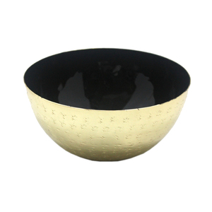 Bol de service de nourriture de forme ronde en fer de conception la plus récente cuisine finie dorée et bols de service et décoratifs de table faits à la main en vrac - Product Image 6