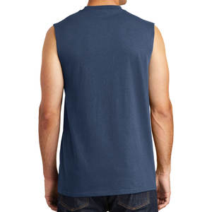 เสื้อกล้ามผ้าฝ้ายกล้ามเนื้อ Navy Blu - Product Image 2