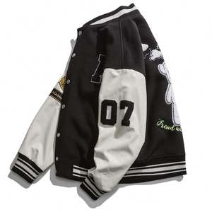 Chaqueta Universitaria Clásica Estilo Béisbol, Chaqueta Letterman, Directo de Fábrica - Product Image 4