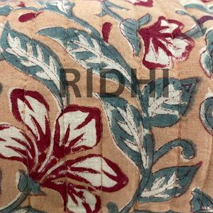 Sac fourre-tout matelassé multi-usages en tissu écologique imprimé personnalisé, motif floral pêche, avec fermeture éclair, pour cosmétiques, courses et usage quotidien - Product Image 3