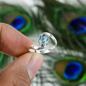 แฟชั่น unisex รูปไข่เซอร์คอนแพลตตินัมชุบ925อัญมณีเงินสเตอร์ลิงแฮนด์เมดแหวนหมั้นเครื่องประดับสำหรับงานเลี้ยง - Product Image 5