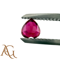 LAB GROWN Ruby Pierres précieuses en vrac en forme de cœur Émeraudes créées à facettes 6mm à 12mm Rubis rouges certifiés Flame fusion