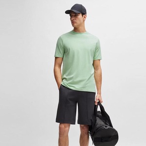 T-shirt de course décontracté pour homme, été, athlétique, respirant, séchage rapide, écologique, anti-UV, manches courtes, 100% coton, uni, solide - Product Image 3