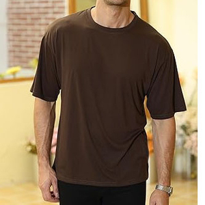 Custom <b>Logo</b> T-Shirt for Men Oversized 100% Cotton Heavyweight Loose Fit High Quality O-Neck Collar Knitted Fabric - Product Image 4