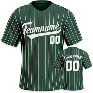 Camiseta de Béisbol Sublimada Personalizada de la Mejor Calidad, Transpirable, de Secado Rápido, 100% Poliéster, Uniforme Sublimado Profesional al por Mayor - Product Image 3