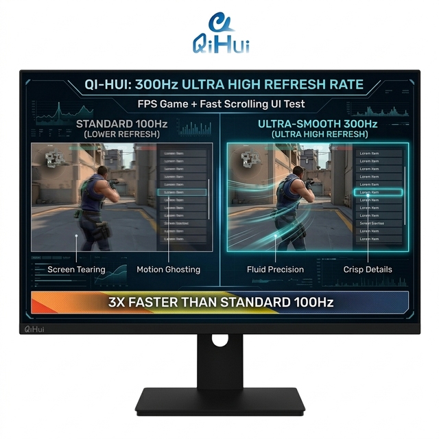 24 Inch 1K 300Hz Gaming Monitor USA Supplier IPS Ultra Slim Bezel Display Wall Mount Adjustable Stand HDMI DP OEM ODM Factory