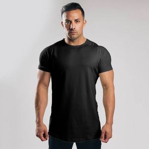 Camiseta informal de algodón 100% para exteriores para hombre, transpirable, cómoda, patrón sólido, estilo liso, colores personalizados, diseño de logotipo, estampado tejido - Product Image 2