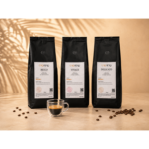 Premium <b>Roasted</b> Italian Coffee Beans Box Mix 3x1kg <b>Bags</b> Per Blend SAMPLES' Premium Blends ORONERO Arabica Robusta Mellow Taste - Product Image 3