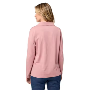 Custom Four-way Stretch Classic Self-collar Sun protection <b>SPF</b> 50+ Breathable Women's Short Sleeve Performance Golf Outdoor Polo - Product Image 3