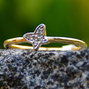 Auténtico anillo de diamante de oro macizo de 14K y 18K, joyería de diamante Real Natural, diseño impresionante - Product Image 3