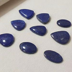 Cabochon de lapis-lazuli naturel de qualité supérieure, couleur bleue, pierre précieuse pour la fabrication artisanale de cabochons de lapis-lazuli, lisses et semi-précieux - Product Image 3