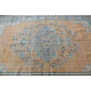 Tapis turc vintage, tapis de 4,9 x 7,6 pieds, tapis persan jaune - Product Image 4