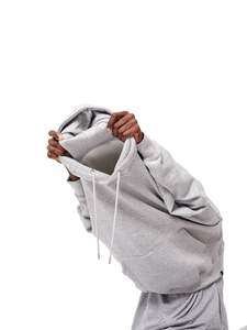 Sweat à capuche d'hiver 100 % coton pour femme, coupe classique, tissu tricoté anti-boulochage, fermeture éclair unie, broderie 3D, imprimé en relief - Product Image 5