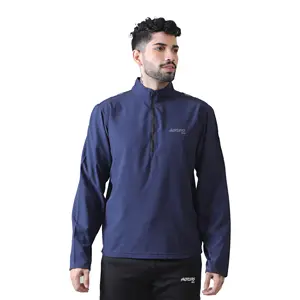 Blue Velocity Sudadera para hombre Sudadera con cremallera Chaquetas acolchadas de secado rápido Chaquetas y sudaderas con capucha personalizadas de calidad superior - Product Image 1