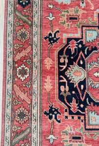 พรมทอมือสไตล์ตุรกี 6x9 ซีนารี โอชัค ทำจากขนสัตว์/ไหม ลายแบบนามธรรมสมัยใหม่ สีสันสดใส ป้องกันสัตว์เลี้ยง ไม่ลื่น ปรับแต่งได้ - Product Image 6