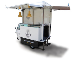 Tricycle alimentaire électrique, chariot de restauration mobile à trois roues, résistant à la rouille, garantie 5 ans, café, pizza, tacos, glaces, hot-dogs - Product Image 3