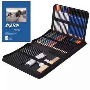 Hot Selling MQ Brand 72 Pcs Assorted Wood Art Set Stationery <strong>Drawing</strong> &amp; Colored Pencils EN71 Certified for Artists - Product Image 4