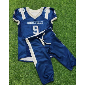 Uniformes de Fútbol Americano Personalizados para Clubes y Equipos, Conjunto de Uniforme 7v7 de Talla Grande en Spandex/Poliéster con Bandera de Sarga - Product Image 5