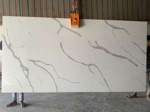 Calacatta GOLD vein QUARTZ countertop แผ่นหนา20มม.-30มม. ดีไซน์ทันสมัย - Product Image 6
