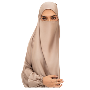 2024 vestido modesto para mujer ropa islámica cómodo Jilbab Abaya conjunto de 3 piezas musulmán transpirable Hijab Abaya conjunto de talla grande para adultos - Product Image 3