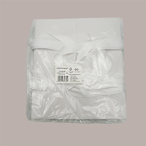 Bolsa de Regalo de Satén Blanco con Cierre de Velcro 24+11x21 cm Juego de 10 Piezas - Product Image 4