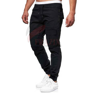 Pantalon cargo décontracté pour homme, respirant, écologique, à séchage rapide, avec logo personnalisé et matière en élasthanne/coton - Product Image 1