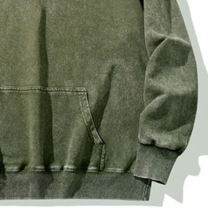 Sudaderas con Capucha para Hombre, 100% Algodón, Material Resistente, Estilo Básico, Lavado Ácido, Transpirables, Manga Larga - Product Image 4
