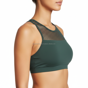 Soutien-gorge de yoga sans couture pour femme, maintien moyen, haut court de sport rembourré, soutien-gorge de sport athlétique - Product Image 2