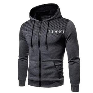 Vestes pour hommes Sweats à capuche à la mode Sweat à capuche zippé à manches longues Sweatshirts en molleton Vêtements de sport décontractés pour hommes - Product Image 6