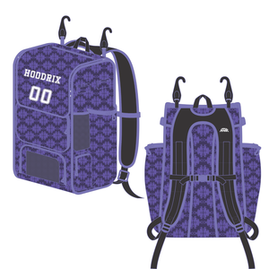 Wholesale Custom Baseball Bag Manufacturer Large Capacity Baseball <b>Backpack</b> with Velcro Patch Waterproof <b>Rolling</b> Equipment Bag - Product Image 1