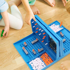 Jeu de société de stratégie pour 2 joueurs, bataille navale éducative en plastique pour les fêtes - Product Image 6