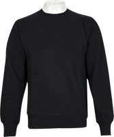 Sweat-shirt à col rond pour homme, 100% coton, manches longues, coupe classique, décontracté, hiver, avec broderie et polaire anti-boulochage