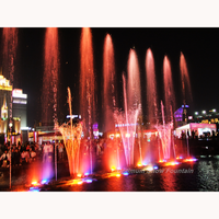 2026 Neues Design Große Tanzende Wasserfontänen-Show mit Edelstahl-Lichtdüsenpumpe und Kabel