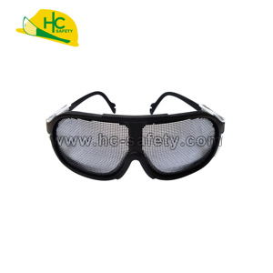 Lunettes de sécurité industrielles en treillis métallique P431-1 pour équipes de chantier extérieures avec lentille ventilée, légères et confortables - Product Image 3