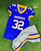Conjunto de Jersey de Práctica y Uniforme de Fútbol Americano Personalizado para Equipo Juvenil con Sarga Bordada y Sublimación al Por Mayor
