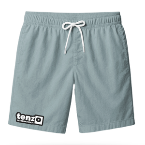 Shorts décontractés pour hommes avec logo personnalisé, en toile unie, séchage rapide, respirant, taille élastique, pour la salle de sport, la plage, le streetwear, service OEM, marque - Product Image 1