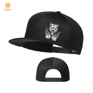 Sombreros Snapback de 6 paneles estructurados de alta calidad, ala plana, Impresión de transferencia de calor, logotipo, cierre Snapback de plástico, gorras informales para exteriores - Product Image 2