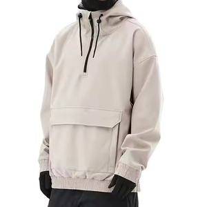 Vestes de ski softshell à la mode pour hommes avec doublure en polaire Pull à capuche imperméable et coupe-vent pour le snowboard Accessoire d'hiver - Product Image 6