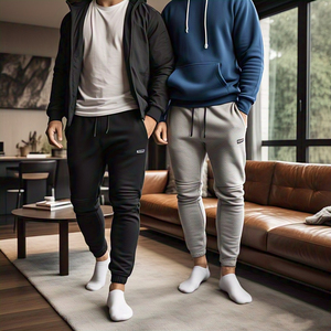 Ropa deportiva Jogger pantalones de chándal Hombres estilo callejero polar algodón pantalones de chándal hombres alta calidad cordón cintura pantalón pijama - Product Image 3