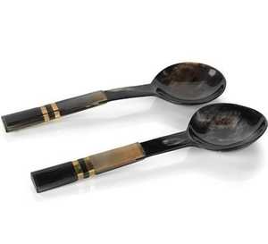 Cuchara de cuerno blanco de alta calidad para el hogar y el restaurante Cocina Diseño clásico pulido a la venta - Product Image 2