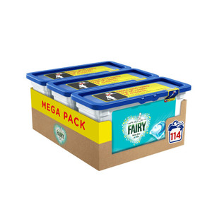 Cápsulas de Detergente para Ropa Fairy Eco-Friendly, No Biodegradables, con Poder de Limpieza (140 Lavados) - Product Image 1