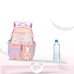 Orthopedic School <b>Backpack</b> for <b>Children</b> Vintage Fashion Style Waterproof Oxford Material Nylon Lining Zipper Closure for Girls - Product Image 3