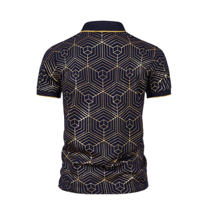 Camisas de Hombre a la Moda, Hechas a Medida, de Algodón/Poliéster, Tejido Sólido, Manga Corta, Casual, con Logotipo Personalizado, Transpirable - Product Image 5