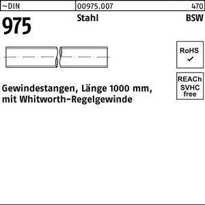 แกนเกลียว DIN 975 WW 1 X 1000 มม. เหล็ก 1 ชิ้น - Product Image 1