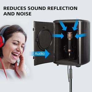 Cabina Vocal Insonorizada Portátil MA606 Yinyu con Aislamiento Acústico <span class=keywords><strong>para</strong></span> Grabación Profesional de Podcasts y <span class=keywords><strong>Voz</strong></span> en Off - Product Image 3