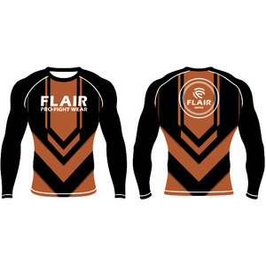 เสื้อไนลอน BJJ ป้องกันผดผื่นป้องกันรังสียูวียาวเสื้อบีบอัดกันยูวีทนทานออกแบบได้ตามต้องการระบายอากาศและใส่สบาย - Product Image 1