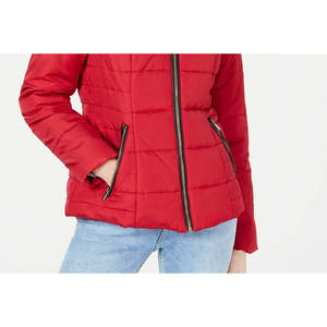 Piumino Corto Rosa da Bambina Celebrity con Cappuccio Bordato in Pelliccia Sintetica, Antivento, Imbottito in Cotone, Taglia S - Ideale per Inverno e Primavera - Product Image 3